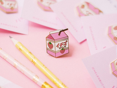 Strawberry Milk Pin