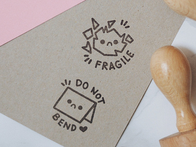 Parcel Stamps design do not bend fragile helen bucher illustration packaging packagingdesign parcel stamps