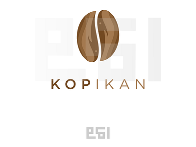 KOPIKAN / KOPI+IKAN / COFFEE+FISH animation branding clean design flat icon identity illustration lettering logo minimal typography