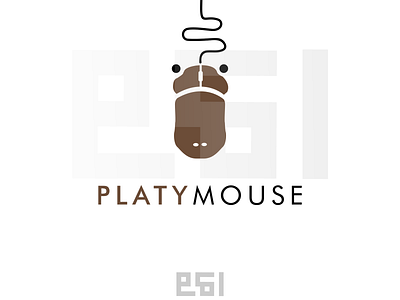 PLATYMOUSE (PLATYPUS + MOUSE) animation app branding design icon identity illustration lettering logo minimal typography ux vector