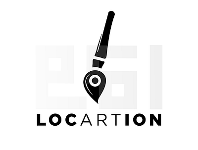 locARTion animation branding clean design icon identity illustration logo typography ui