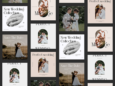 Wedding Instagram Banners ad background banner banner ad banners design flyer illustrator instagram instagram banner minimal photoshop post social media social media banner social media design wedding wedding banner wedding invitation wedding invite