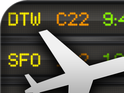 FlightBoard Icon app artwork icon iphone itunes plane travel