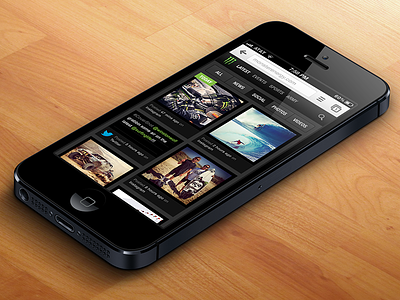Social Feed concept design interface iphone mobile mobile site ui web design website