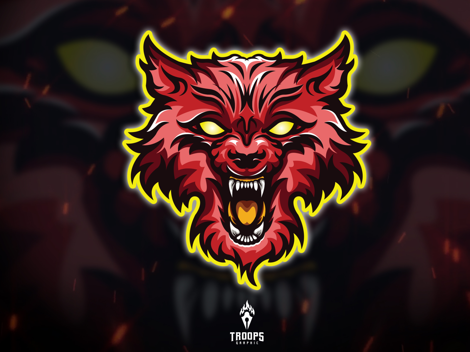 Angry Wolf By Troops Graphic On Dribbble