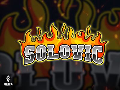 SOLOVIC - 3 branding cartoon character character design design fire graphic design illustration logo logo design mascot swords ui vector
