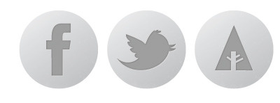 Gray Social Icons dribbble facebook forrst icons linkedin social twitter