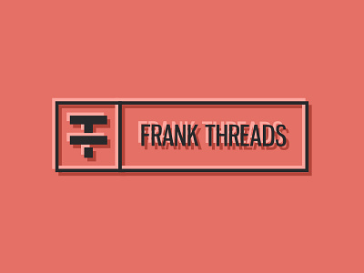 FrankThreads Logo apparel branding clothing frankthreads grapefruit identity logo red wip