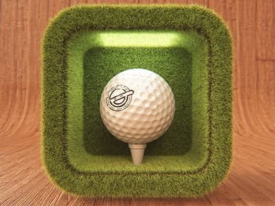 Quasi materialized Icon_Golf 4d cinema octane ui