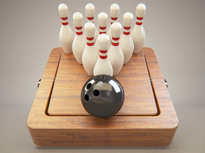 Quasi materialized Icon_tenpin bowling 4d cinema octane ui