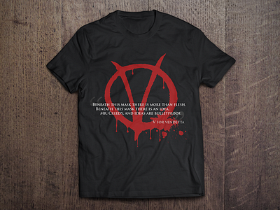 V For Vendetta T-Shirt creedy t shirt vendetta