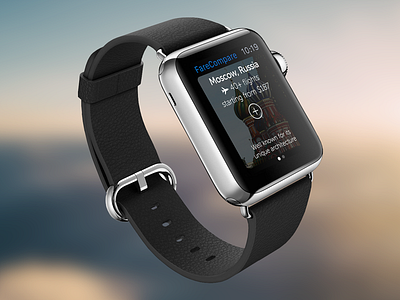 Smart Travel for Apple Watch apple watch ios travel ui ux visual design watch wearable