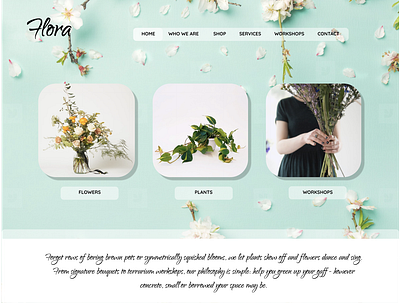 Flora Florist Web UI