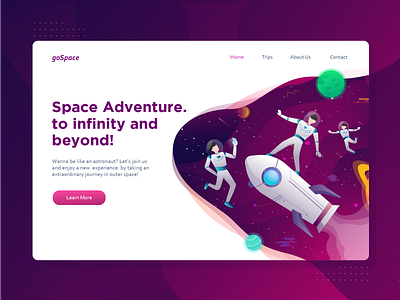 Space Header Illustration