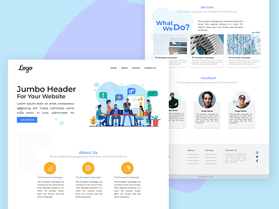 Web UI Design - Company Profile branding color design figma landing page ui ux vector web webdesign website xd design