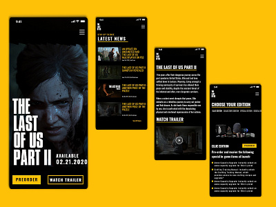 Mobile UI Design - The Last of Us Part II