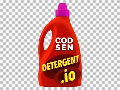 Detergent.io branding cinema4d logo photoshop webapp