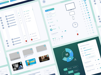 Streaming App Design System branding design ui ux web