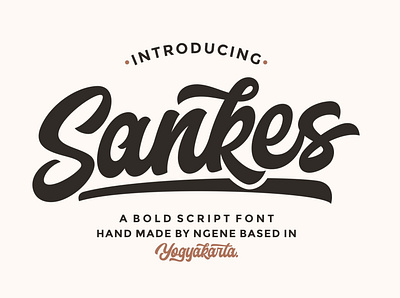 Sankes Bold Script Font branding custom lettering custom type label design lettering logo logo designs packaging design script lettering typography