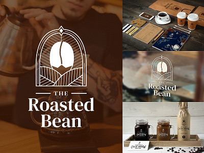 Daily Logo Challenge: Day 6 - The Roasted Bean brand design branding branding design dailylogochallenge design flat icon logo logodesign vector