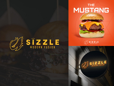 Daily Logo Challenge: Day 10 - Sizzle brand design branding branding design dailylogochallenge design flat logo logodesign typography vector