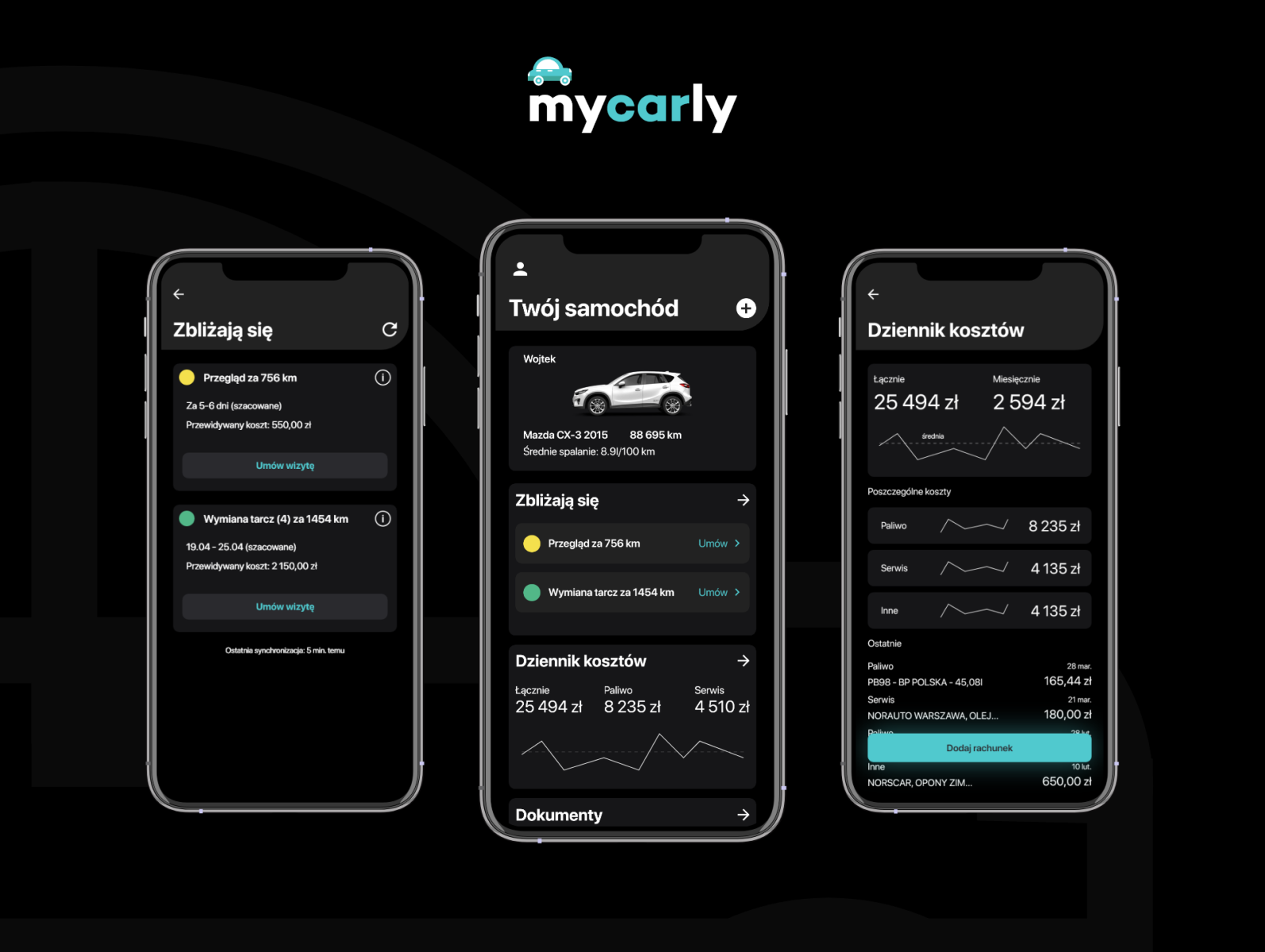 Car Service Platform - mycarly by Jakub Mocarski on Dribbble