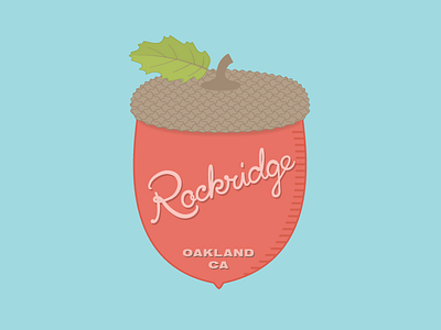 Rockridge logo acorn logo oakland rockridge