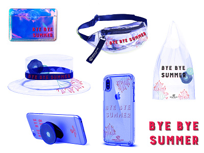 BYE BYE SUMMER merchandising branding design