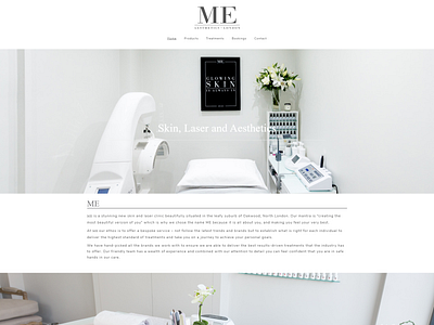 Me Aesthetics - Simple Design design flat minimal ui web webdesign website wordpress