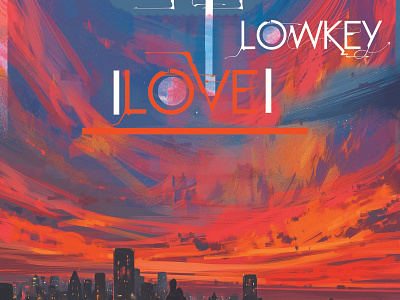poster ( stop that lowkey love) typography