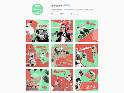 Instagram Web Template