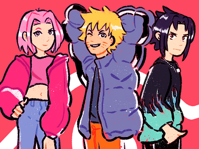 Team 7 character design design illustration