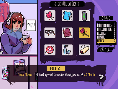 School Store character design design game design illustration