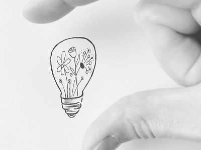 Mini Illustration - light bulb idea