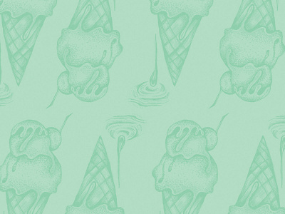 Icecream drip pattern branding cone design fabric design graphic design hand drawn ice cream icecream illustraion illustration art illustrator melting mint pattern pattern art print repeat pattern tasty yum yummy