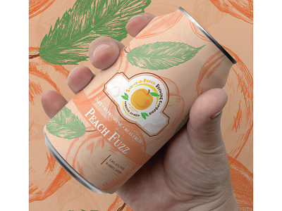 Peach Can Label Design Son Of A Peach By Hoot Design Studio On Dribbble