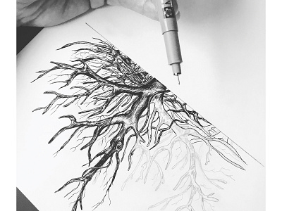 Roots - hand drawn original artwork