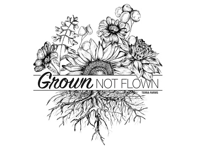 Grown Not Flown - T-shirt design