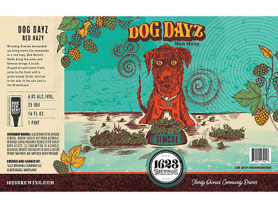 Beer can label design beer beer can brewery can craft beer craftbeer dog hazy ipa ipa label label design packaging packaging design retro