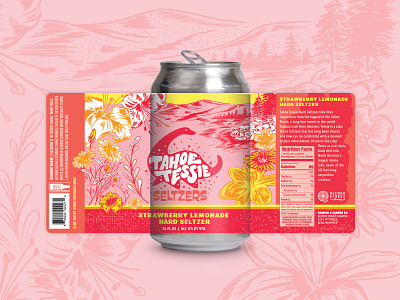 Logo design, branding and hard seltzer label design