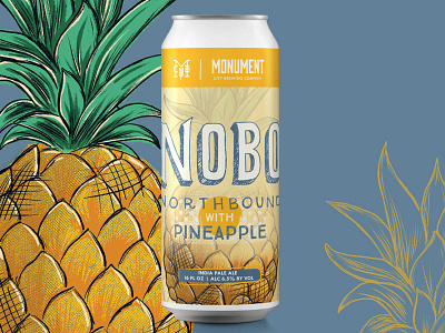 Pineapple Beer Label Design