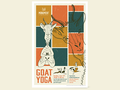 Goat Yoga Poster