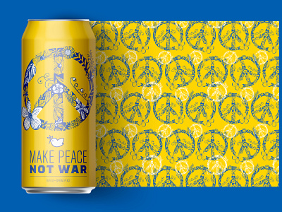 Peace for Ukraine Beer Label