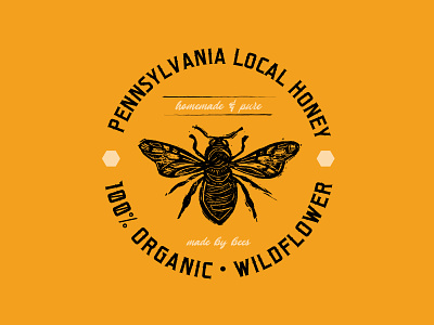 Local Honey Bee Logo Design