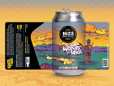 Worth the Wade, Beer Label Design