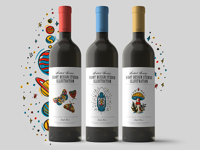 Wine Bottle Label Design