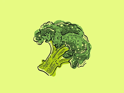 Broccoli Illustration broccoli cooking design etching flat food garden healthy icon illustration illustrator line art organic simple art style vector vegan vegetarian veggie vintage style