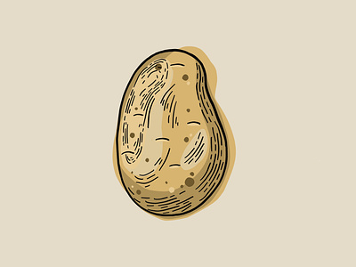 Illustration of cute potato vegetable set by Funtoons on Dribbble