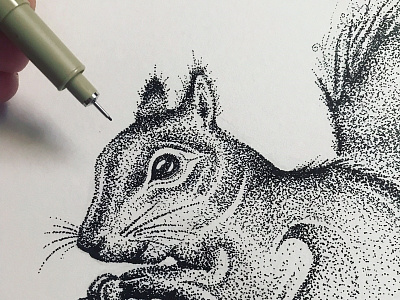 Stippling - that's a lot of dots!