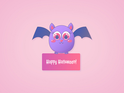 Happy Halloween! animal bat cute flying halloween halloween design halloween flyer halloween party holiday card holiday cards holiday design holidays illustration vampire vector